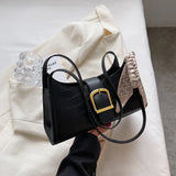 Stone Pattern Women Shoulder Bag Small Armpit Bag Lady Tote Ins Handbag