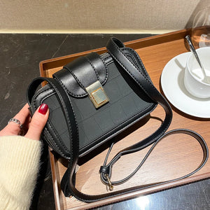 Stone Pattern Women Shoulder Bags Small Box Square Crossbody Bag