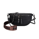 Stone Pattern Chain Waist Bags Women Chest Bag Crossbody Bags Female Waist Packs