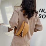 Stone Pattern Chain Waist Bags Women Chest Bag Crossbody Bags Female Waist Packs