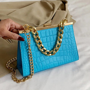 Stone Pattern Leather Ladies Shoulder Bag Crossbody Bag