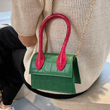 Stone Pattern Mini Tote Bag Summer High-Quality PU Leather Women's Handbag