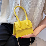 Stone Pattern Mini Tote Bag Summer High-Quality PU Leather Women's Handbag