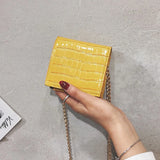 Stone Pattern PU Leather Mini Crossbody Bag for Women