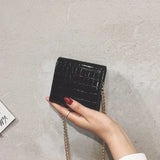 Stone Pattern PU Leather Mini Crossbody Bag for Women