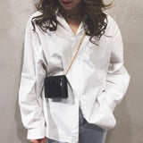 Stone Pattern PU Leather Mini Crossbody Bag for Women