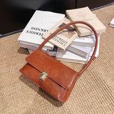 Stone Pattern Shoulder Bag Retro Trends Female Handbags Purses
