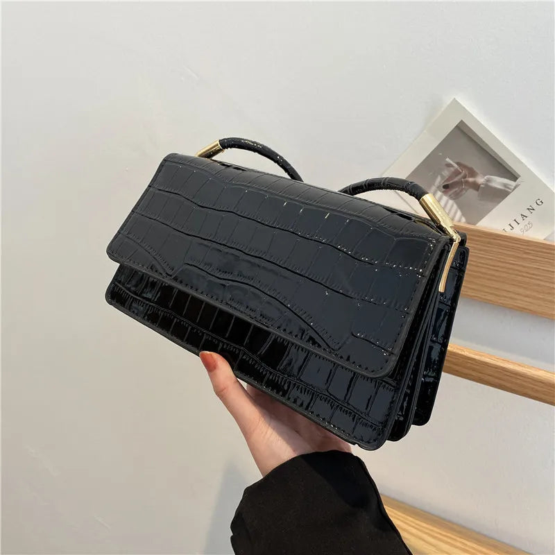 Stone Pattern Candy Small Square Bag Shoulder Messenger Bag