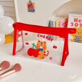 Transparent Portable Large Capacity Cosmetic Storage Bag