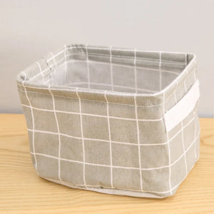 Foldable Fabric Storage Basket Underwear Storage Box Clothes Organizer