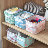 Foldable Fabric Storage Basket Underwear Storage Box Clothes Organizer