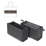 Felt Storage Purse Organizer Insert with Zipper - Handbag & Tote Shaper