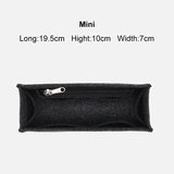 Felt Storage Purse Organizer Insert with Zipper - Handbag & Tote Shaper