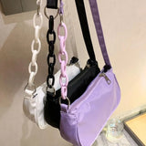 Casual Underarm Bag for Dating Smooth Zipper