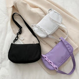 Casual Underarm Bag for Dating Smooth Zipper