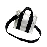 Small Canvas Bag Women Handbag Art Creative Shoulder Message Bag