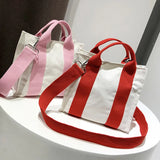 Small Canvas Bag Women Handbag Art Creative Shoulder Message Bag
