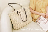 Straw Beach Bag Woven One-shoulder Large-capacity Vacation Tote