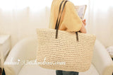 Straw Beach Bag Woven One-shoulder Large-capacity Vacation Tote