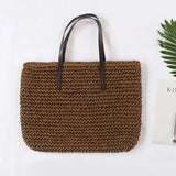 Straw Beach Bag Woven One-shoulder Large-capacity Vacation Tote