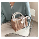 Straw Bags Beach Rattan Woven Tote Handbags Women Summer Boho Style