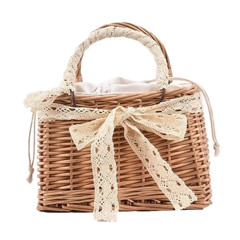 Straw Bags Beach Rattan Woven Tote Handbags Women Summer Boho Style