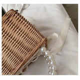 Straw Bags Beach Rattan Woven Tote Handbags Women Summer Boho Style