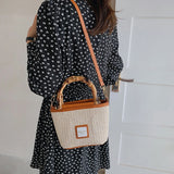 Boho Beach Bag Women's Straw Shoulder Crossbody Handbag Tote