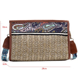 Vintage Woven Shoulder Bag Raffia Ethnic Rattan Bags Bohemian Summer Travel