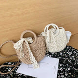 Straw Beach Bags For Women Vacation Beach Tote Woven Summer Crossbody Bag Purses