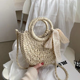Straw Beach Bags For Women Vacation Beach Tote Woven Summer Crossbody Bag Purses