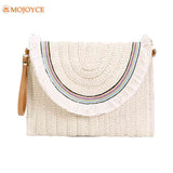 Straw Clutch Bag Women Woven Shoulder Crossbody Handbag Summer Boho Beach