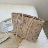 Straw Crossbody Bag Bohemian Knitting Summer Purse Handbag Beach Bags