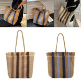 Straw Handbag Shoulder Bag Beach Boho Woven Bag Vacation
