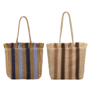 Straw Handbag Shoulder Bag Beach Boho Woven Bag Vacation