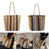 Straw Handbag Shoulder Bag Beach Boho Woven Bag Vacation