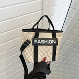 Straw Rope Crossbody Bags Hollow Woven Handwoven Summer Shoulder Small Handbags