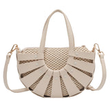Straw Small Tote Bag Women Summer Beach Shoulder Crossbody Lady Handbag