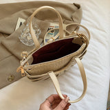 Straw Semicircle Small Tote Women Beach Crossbody Bag