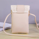 Straw Square Crossbody Bag Women's Beach Messenger Bag