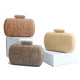 Straw Summer Clutch Bag Women Bag Over Shoulder purse Female Evening Handbag