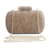 Straw Summer Clutch Bag Women Bag Over Shoulder purse Female Evening Handbag