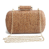 Straw Summer Clutch Bag Women Bag Over Shoulder purse Female Evening Handbag