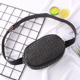 Women Straw Waist Bag Summer Woven Crossbody Bum Chest Hip Pouch