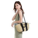 Straw Woven Bag Hand-woven Handbag Female Shoulder Portable Beach Bag