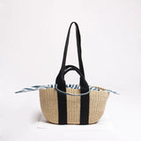 Straw Woven Bag Hand-woven Handbag Female Shoulder Portable Beach Bag