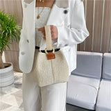 Straw Woven Bag Women's Handbag Holiday Beach Casual Tote Bags