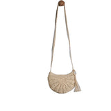 Straw Woven Handbags One-shoulder Round Women's Bag Small-capacity