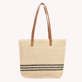Straw Woven Shoulder Bags for Women Summer Beach Vacation Ladies Travel Totes Ha