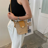 Straw Woven Women's Bag Summer Crochet Bag Versatile Messenger Bag
